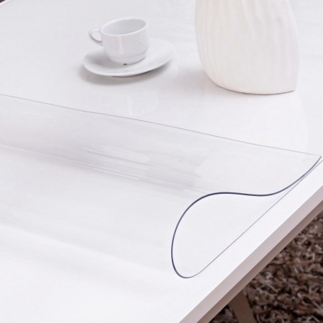 PVC Tischfolie Schutzfolie Tischdecke Tischschutz Folie transparent 2mm DIck NEU